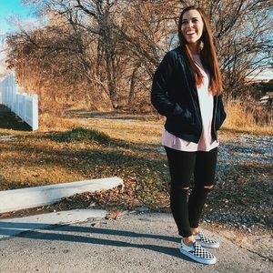 Blue velvet/velour zip up jacket- NEW